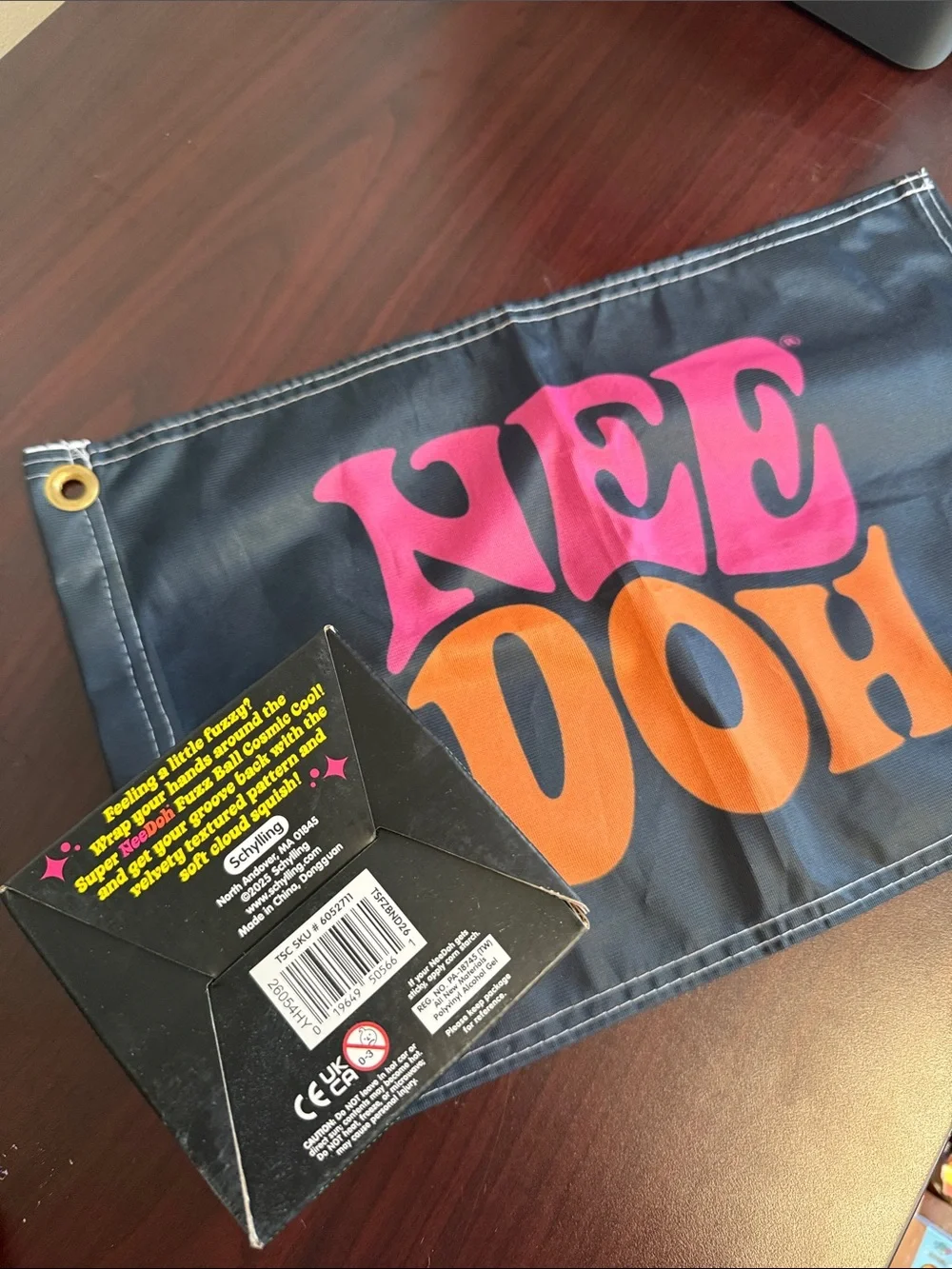 Velvet Super Nee Doh Fuzz Ball - Neon Green